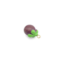 Load image into Gallery viewer, Enamel Gold Purple Mangosteen Charm Pendant,Sku#LK1240