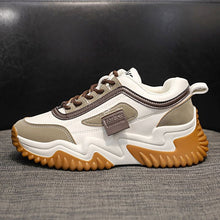 Load image into Gallery viewer, Women's Contrast-Color Lace Sneakers | Synthetic Leather Low-Cut Sport Shoes