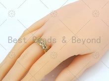 Load image into Gallery viewer, Baguette CZ Adjustable Ring, Sku#X209