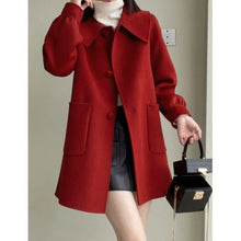 Load image into Gallery viewer, Womens Stylish Casual Doll-Neck Wool Coat