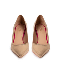 Load image into Gallery viewer, The Brunello Gold Leather Pump Women Shoe