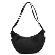 Load image into Gallery viewer, High-Capacity Nylon Shoulder Bag – Urban Minimalist Dumpling Bag for Women