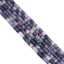 Load image into Gallery viewer, Genuine Fluorite Smooth Tube Beads, 8x10mm/8x15mm, Sku#U1564