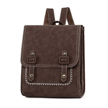 Load image into Gallery viewer, Korean-Style Women's Backpack - PU Leather Fashion Backpack with Multiple Pockets | Sarah Express