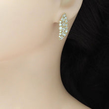 Load image into Gallery viewer, Gold Silver Pearl Angel Wings Earrings, Sku#A142