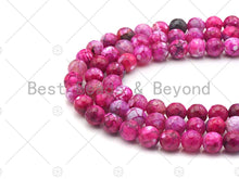 Load image into Gallery viewer, Hot Pink Fire Agate, Round Faceted/Smooth 6mm/8mm/10mm/12mm,SKU#UA115