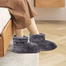 Load image into Gallery viewer, Electric Heated Warming Slippers &amp; Booties – USB Foot Warmer Shoes for Men &amp; Women