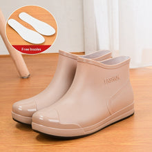 Load image into Gallery viewer, Women's Waterproof Rain Boots – Non-Slip Low-Cut Short Boots for All Seasons