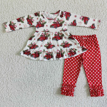 Load image into Gallery viewer, Truck Christmas tree tunic leggings kids clothing girls
