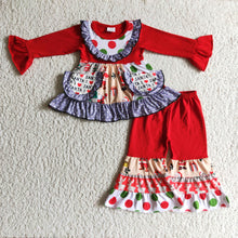 Load image into Gallery viewer, Pockets patchwork santa print kids Christmas clothing