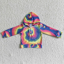 Load image into Gallery viewer, Girl Tie Dye Long Cardigan