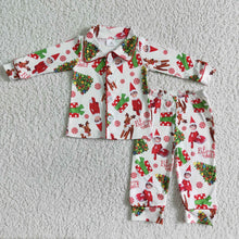 Load image into Gallery viewer, Cute naughty and nice boy Christmas pjs