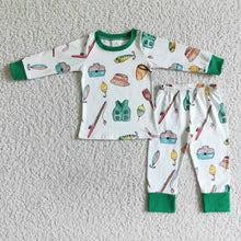 Load image into Gallery viewer, Long sleeve fishing boy pajamas