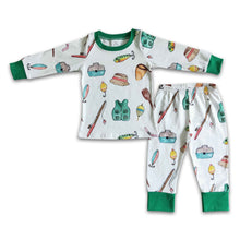 Load image into Gallery viewer, Long sleeve fishing boy pajamas