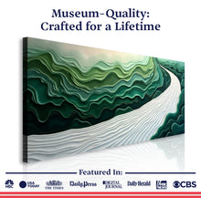 Load image into Gallery viewer, Green Rivers Abstract Wall Art III