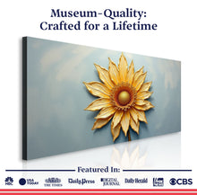 Load image into Gallery viewer, Golden Dandelion Minimalist Abstract Wall Art II
