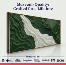 Load image into Gallery viewer, Green Rivers Abstract Wall Art