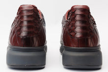 Load image into Gallery viewer, The Adler Burgundy Snk Leather Men Sneaker Limited Edition