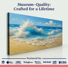 Load image into Gallery viewer, Serene Ocean Wave Coastal Wall Art V
