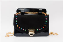 Load image into Gallery viewer, The Caris Black Leather Handbag