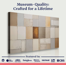 Load image into Gallery viewer, Earth Tones Patchwork Geometric Wall Art