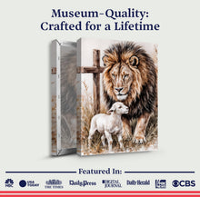 Load image into Gallery viewer, Lion And Sheep Faith Wall Art II