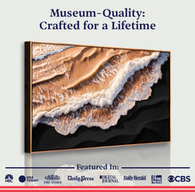 Load image into Gallery viewer, Amber Ocean Waves Wall Art