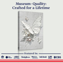 Load image into Gallery viewer, White Butterfly Wall Art