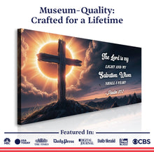 Load image into Gallery viewer, Psalm 27:1 - The Lord Is My Light and My Salvation Faith Sign
