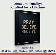 Load image into Gallery viewer, Matthew 21:22 - Pray Believe Receive Faith Sign III