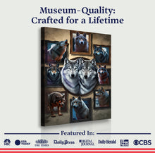 Load image into Gallery viewer, 3D Wolf Collage Wall Art