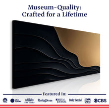 Load image into Gallery viewer, Black And Gold Minimalist Abstract X