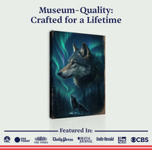 Load image into Gallery viewer, Wolf Double Exposure Wall Art IV