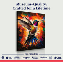 Load image into Gallery viewer, Humming Bird Abstract Wall Art
