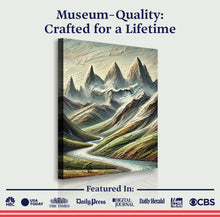 Load image into Gallery viewer, Abstract Mountain and River Landscape Wall Art II
