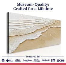 Load image into Gallery viewer, Neutral Ocean Waves Wall Art