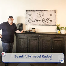 Load image into Gallery viewer, Coffee Bar Sign IV