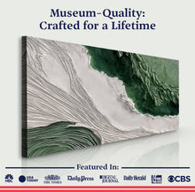 Load image into Gallery viewer, Green Rivers Abstract Wall Art II