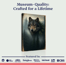 Load image into Gallery viewer, Wolf Double Exposure Wall Art V