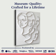 Load image into Gallery viewer, 3D Minimalist Faces Wall Art