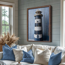Load image into Gallery viewer, Wooden Lighthouse Coastal Wall Art