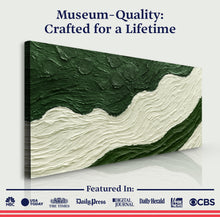Load image into Gallery viewer, Green Rivers Abstract Wall Art VII
