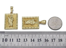 Load image into Gallery viewer, Gold CZ Pharaoh Rectangle Dog Tag Charm, Sku#LK710
