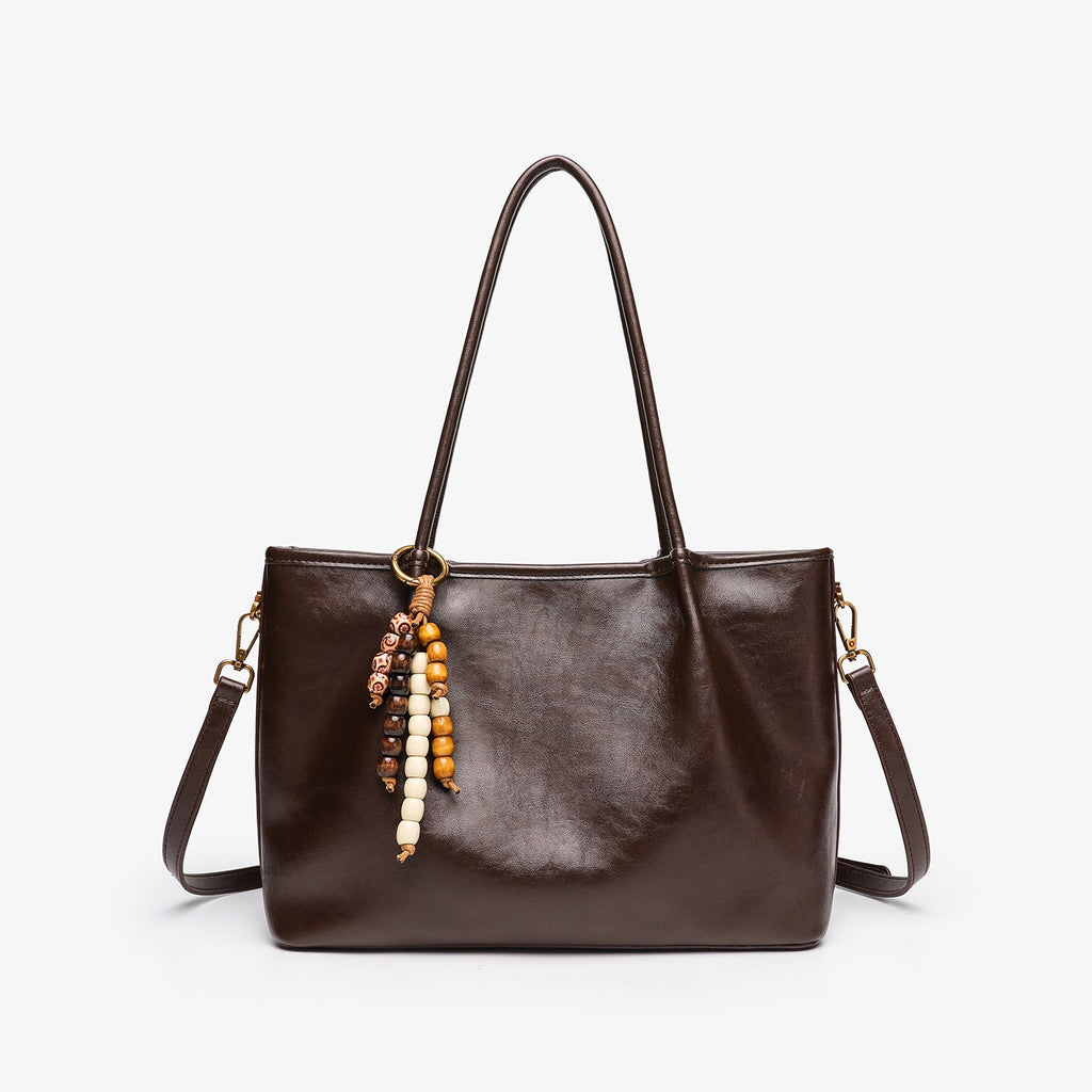 Women's Pleated Underarm Tote Bag – Soft PU Leather Shoulder Bag | Burgundy, Black, Brown, Khaki, Coffee