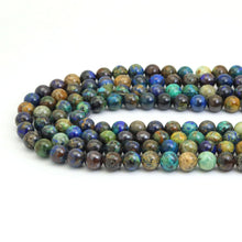 Load image into Gallery viewer, Genuine Azurite Round Smooth Beads, Sku#U1946