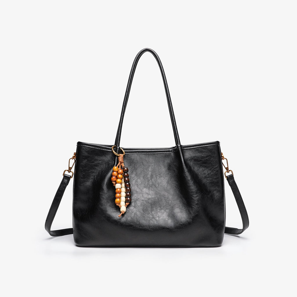 Women's Pleated Underarm Tote Bag – Soft PU Leather Shoulder Bag | Burgundy, Black, Brown, Khaki, Coffee