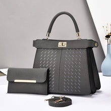 Load image into Gallery viewer, Premium 2-in-1 PU Leather Bucket Bag Set - Crossbody &amp; Handbag with Multiple Compartments