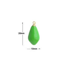 Load image into Gallery viewer, Green Enamel Papaya Charm Pendant,Sku#LK1236