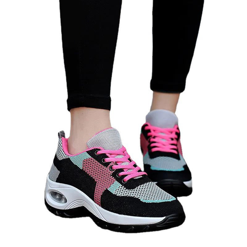 Women's Breathable Air-Cushioned Mesh Sneakers - Lightweight Athletic Walking Shoes