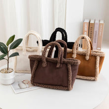 Load image into Gallery viewer, Plush Crossbody Tote Bag